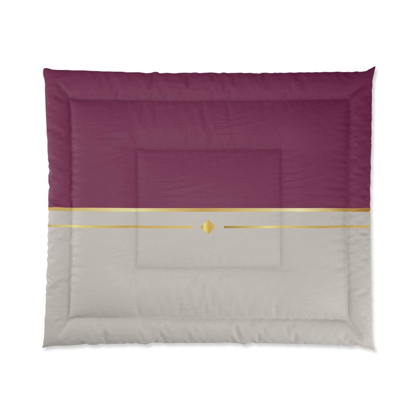 Fuchsia and Taupe Haven Comforter