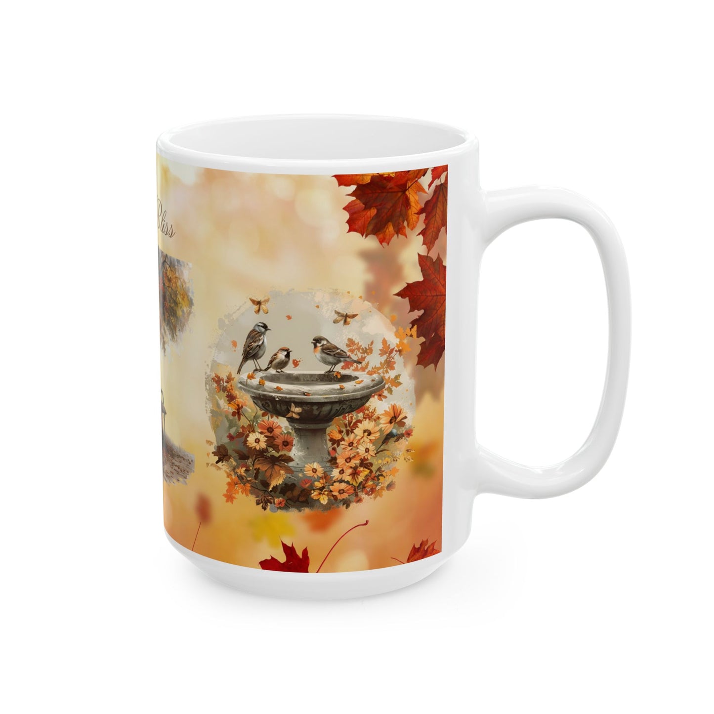 Autumn Bliss Ceramic Mug, (11oz, 15oz)