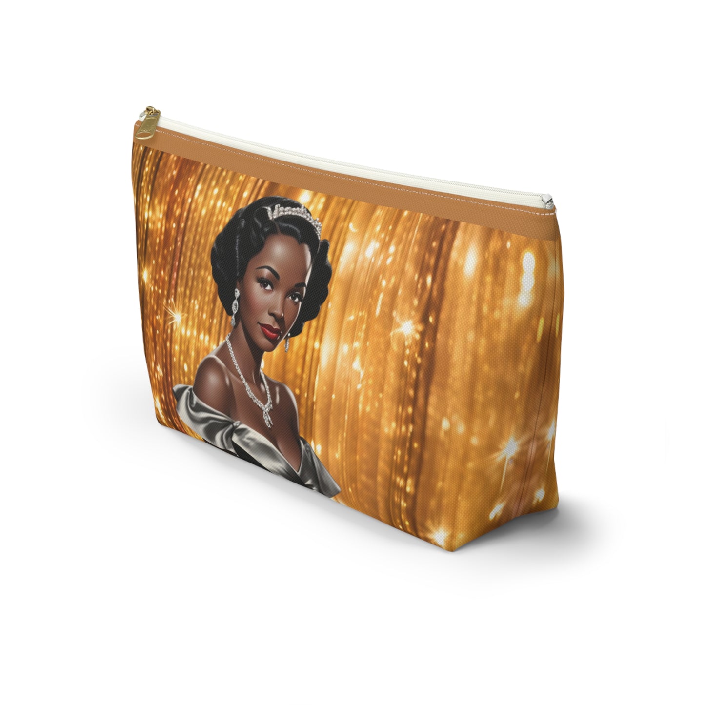 Retro Glam Girl "Vivienne" Accessory Pouch w T-bottom