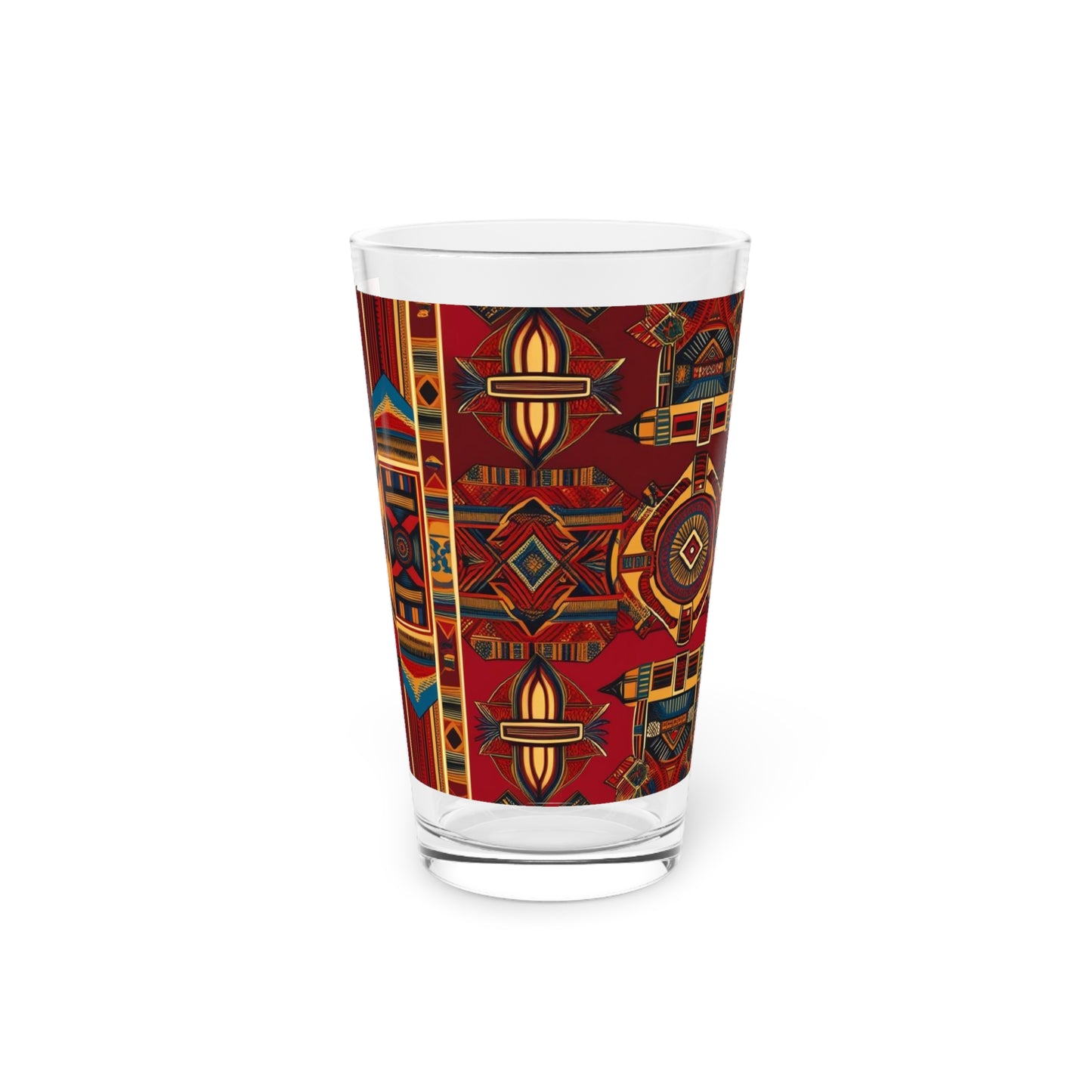 African Canvas 1 Pint Glass, 16oz