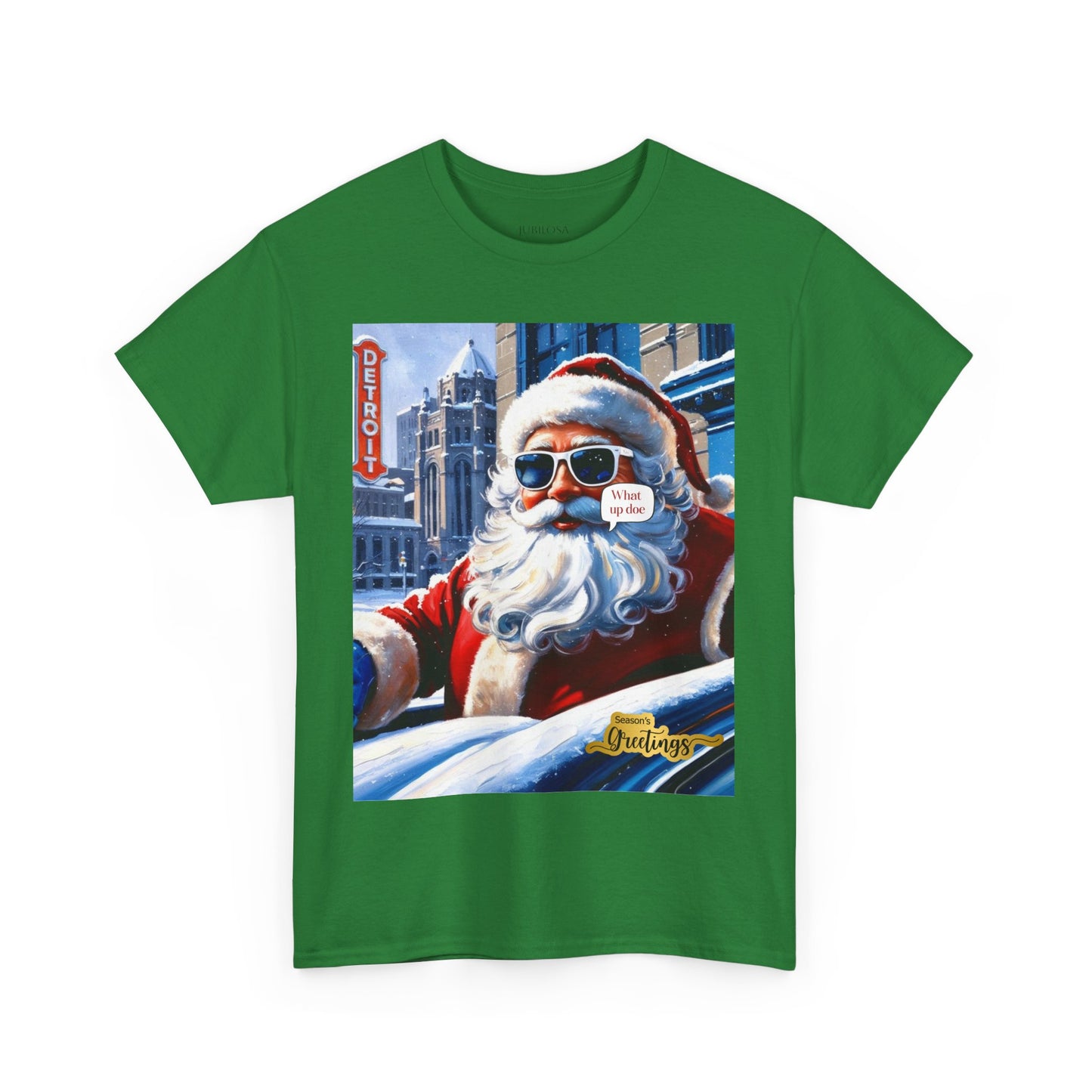 Motor City Santa Unisex Heavy Cotton Tee