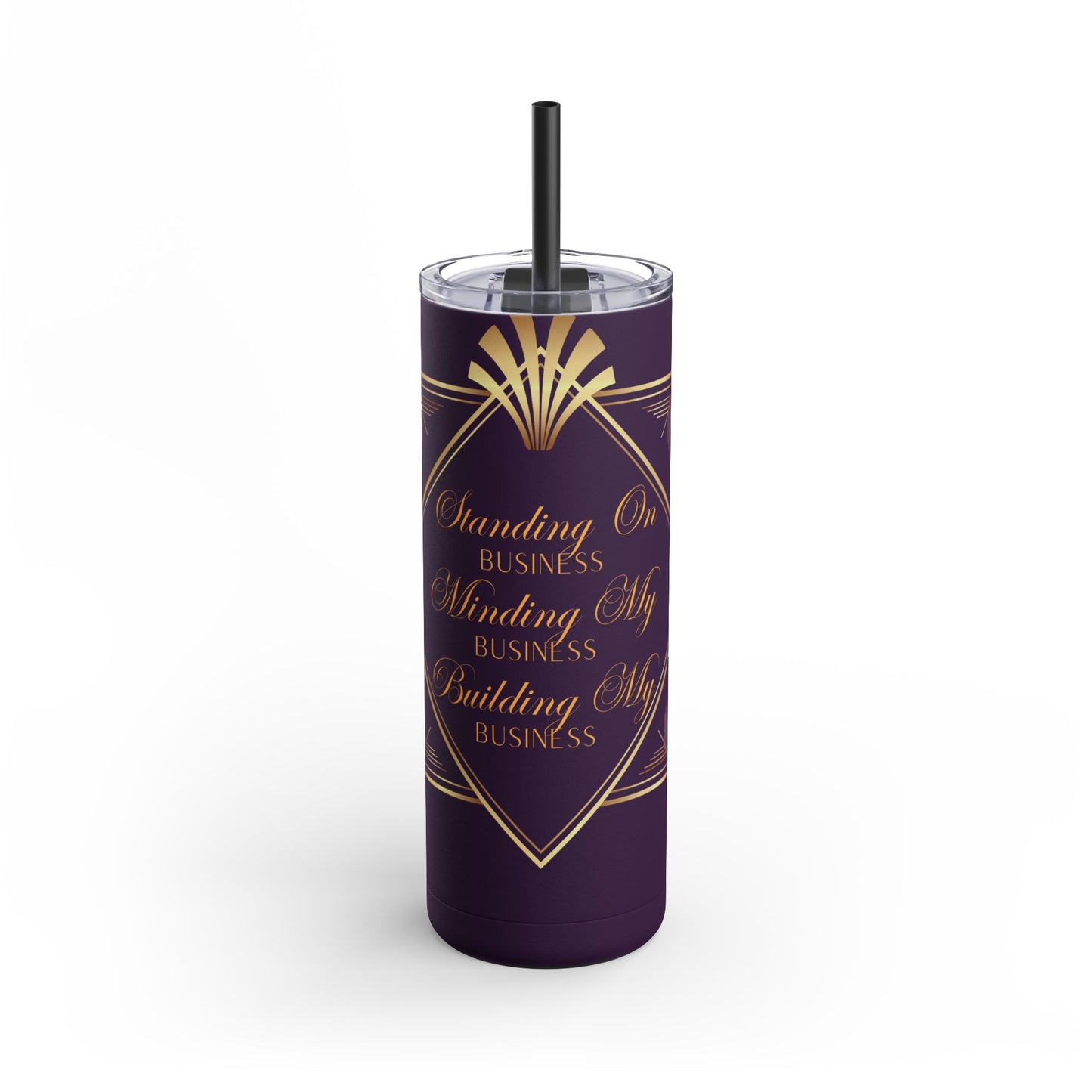 Business 2 (Purple) Maars Maker Skinny Matte Tumbler, 20oz