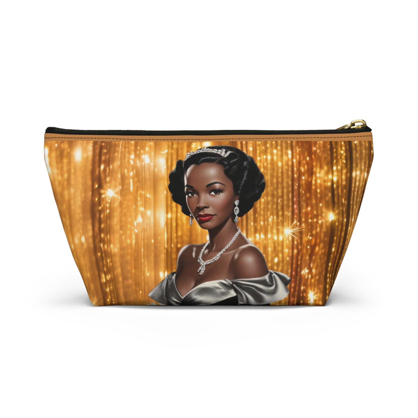 Retro Glam Girl "Vivienne" Accessory Pouch w T-bottom