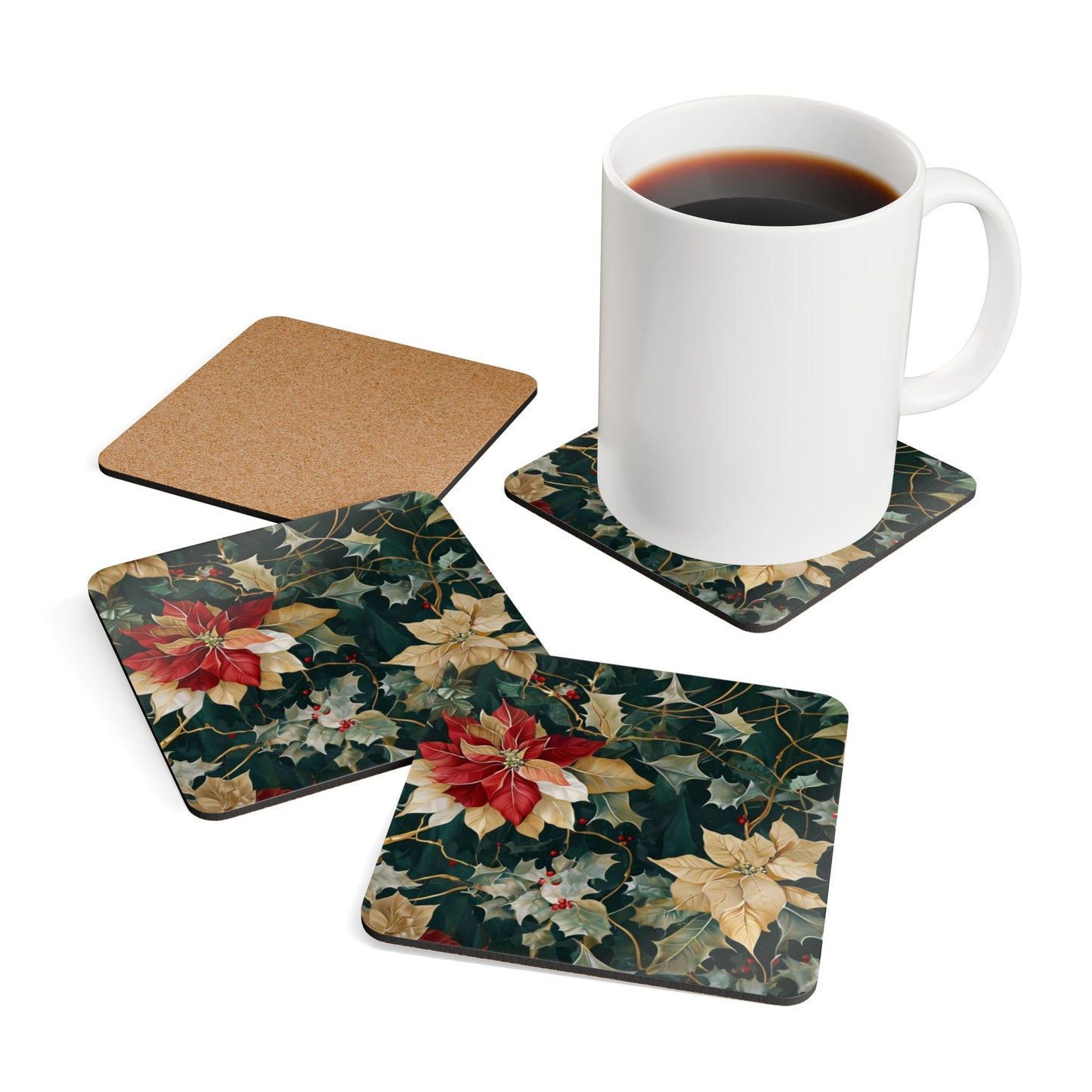 Berries & Bliss Corkwood Coaster Set