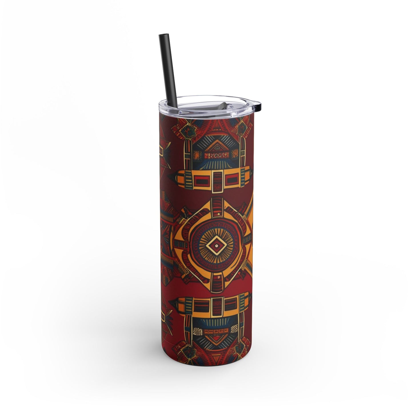 African Canvas 1 Maars Maker Skinny Matte Tumbler, 20oz
