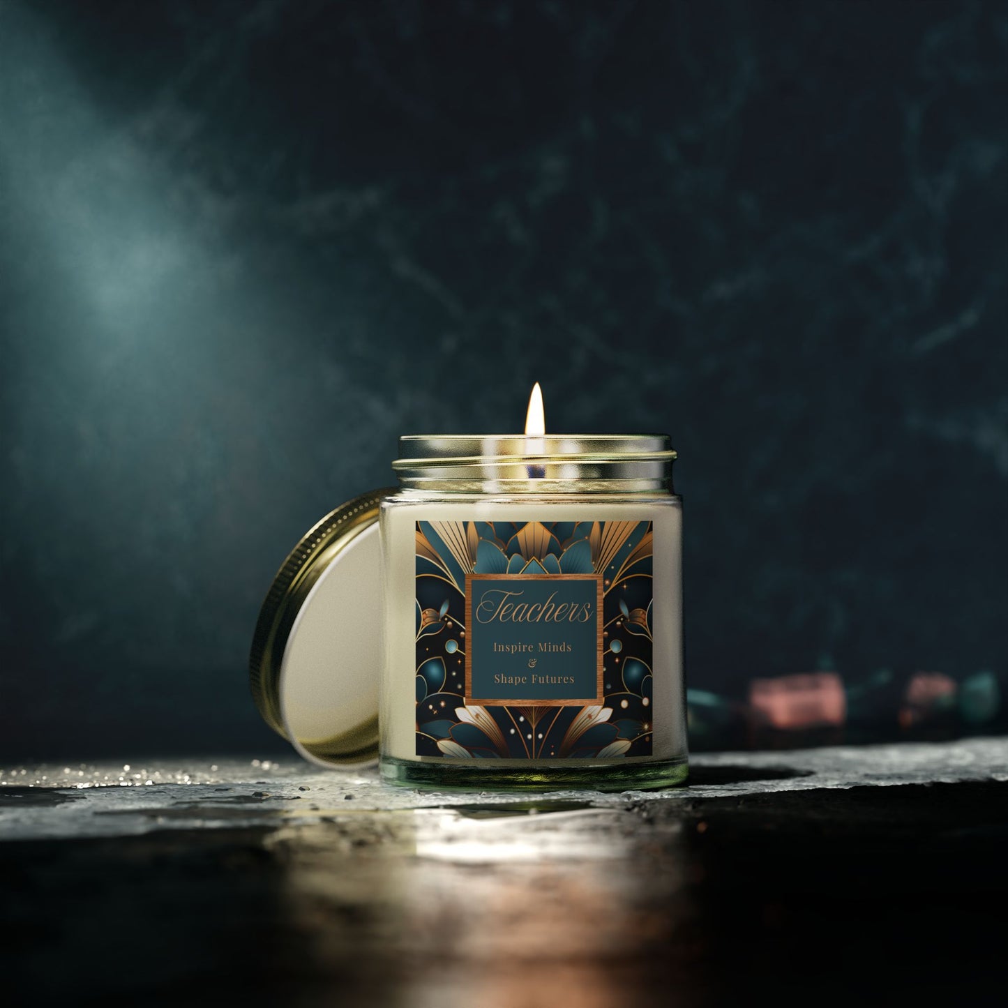 Teachers Scented Candles, Coconut Apricot Wax (4oz, 9oz)