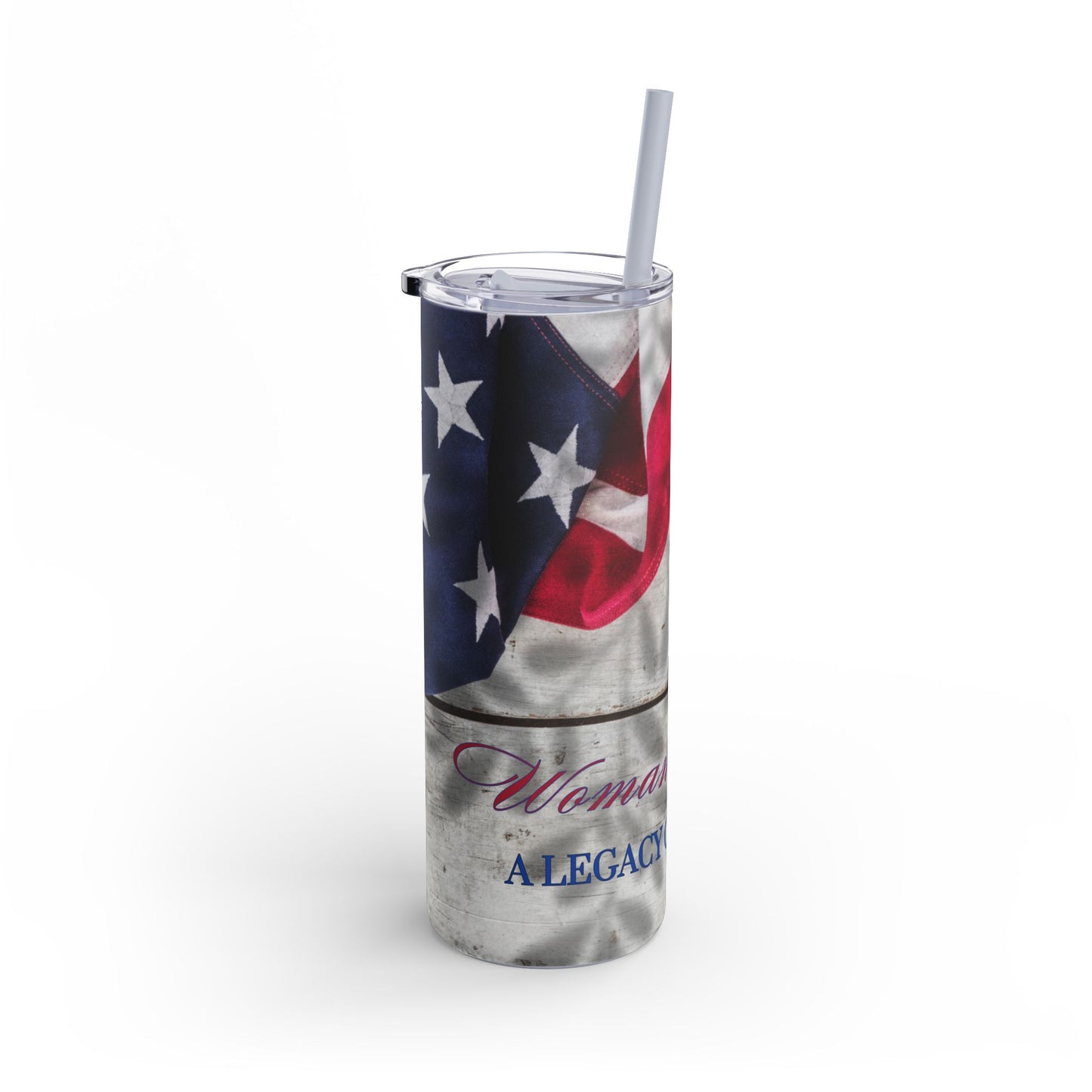 Woman Veteran Maars Maker Skinny Matte Tumbler, 20oz