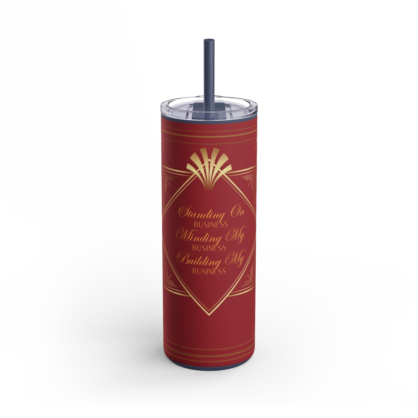 Business 2 (Red) Maars Maker Skinny Matte Tumbler, 20oz