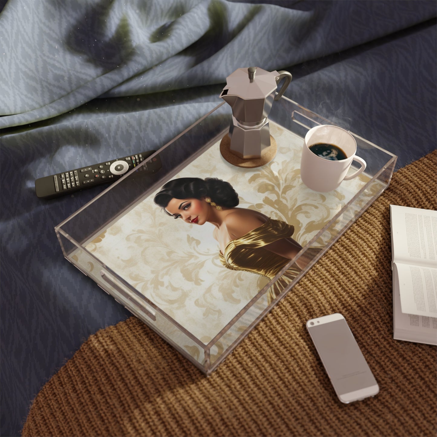 Retro Glam Girls "Ana Maria" Acrylic Serving Tray
