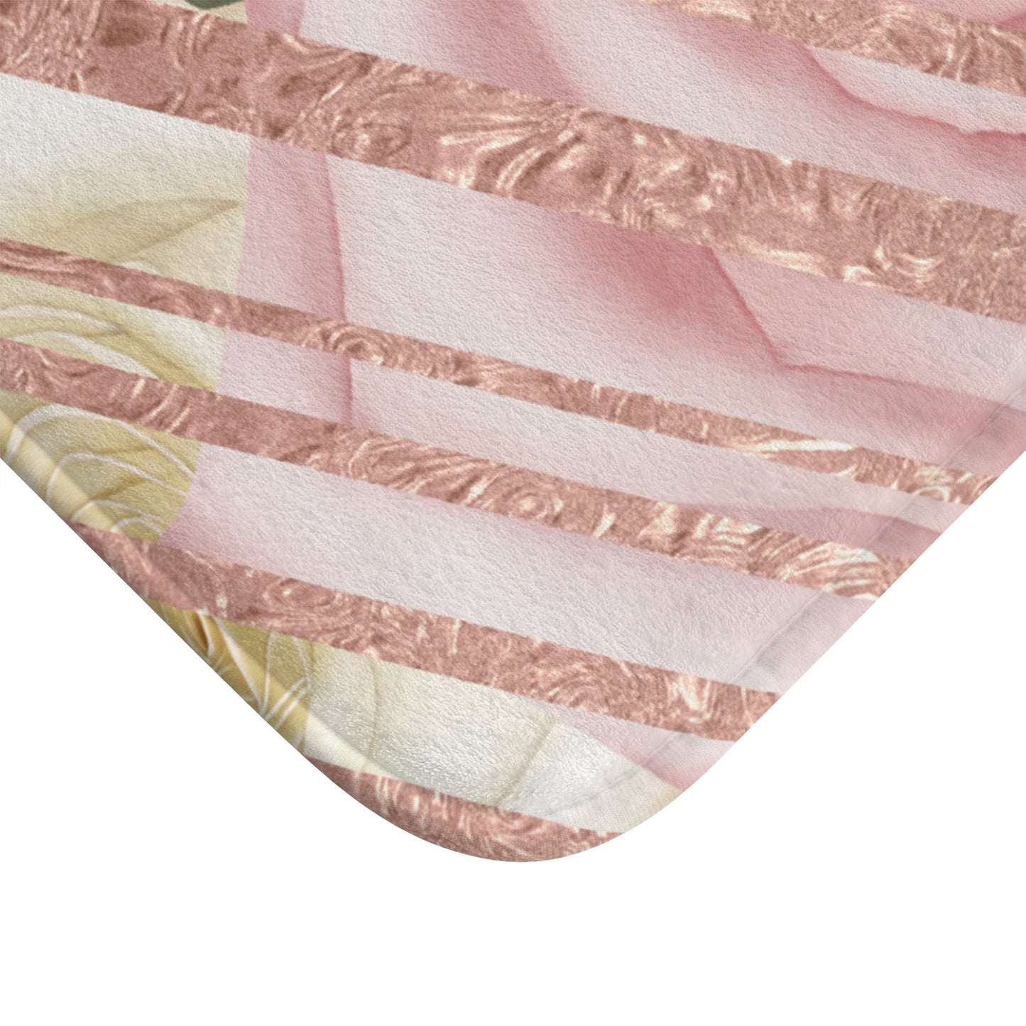 Kissed by a Rose Gold Bath Mat