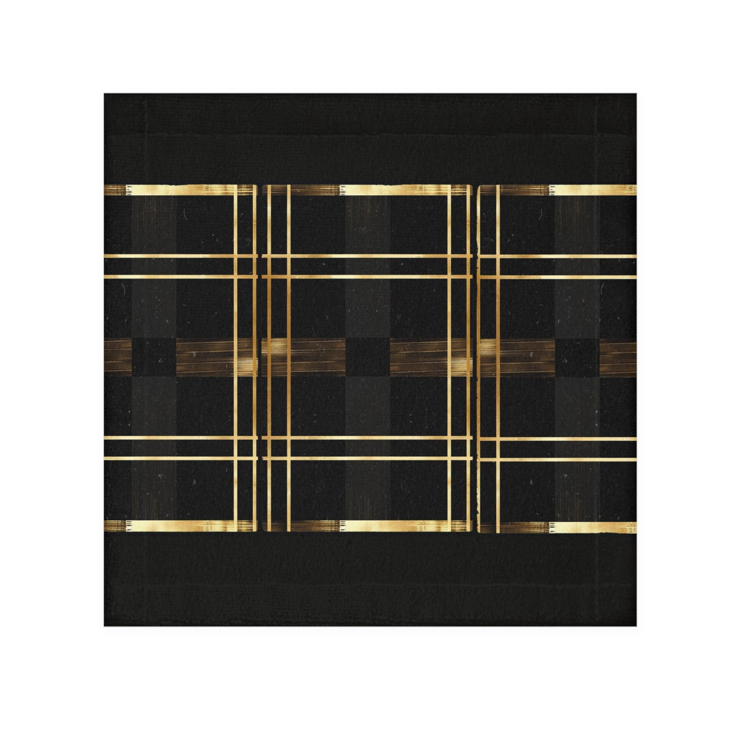 Noir & Gold Glam Face Towel
