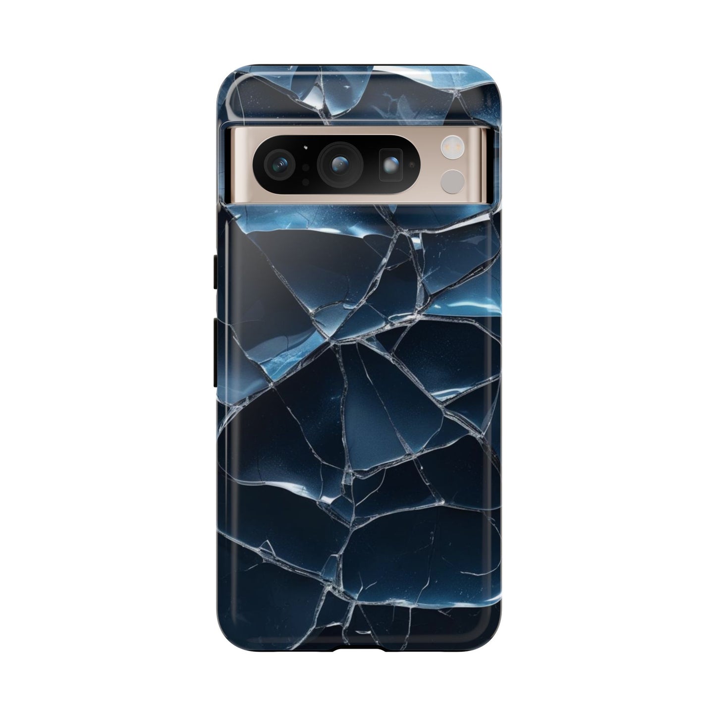 Crack'd (Dark Blue) Tough Cases