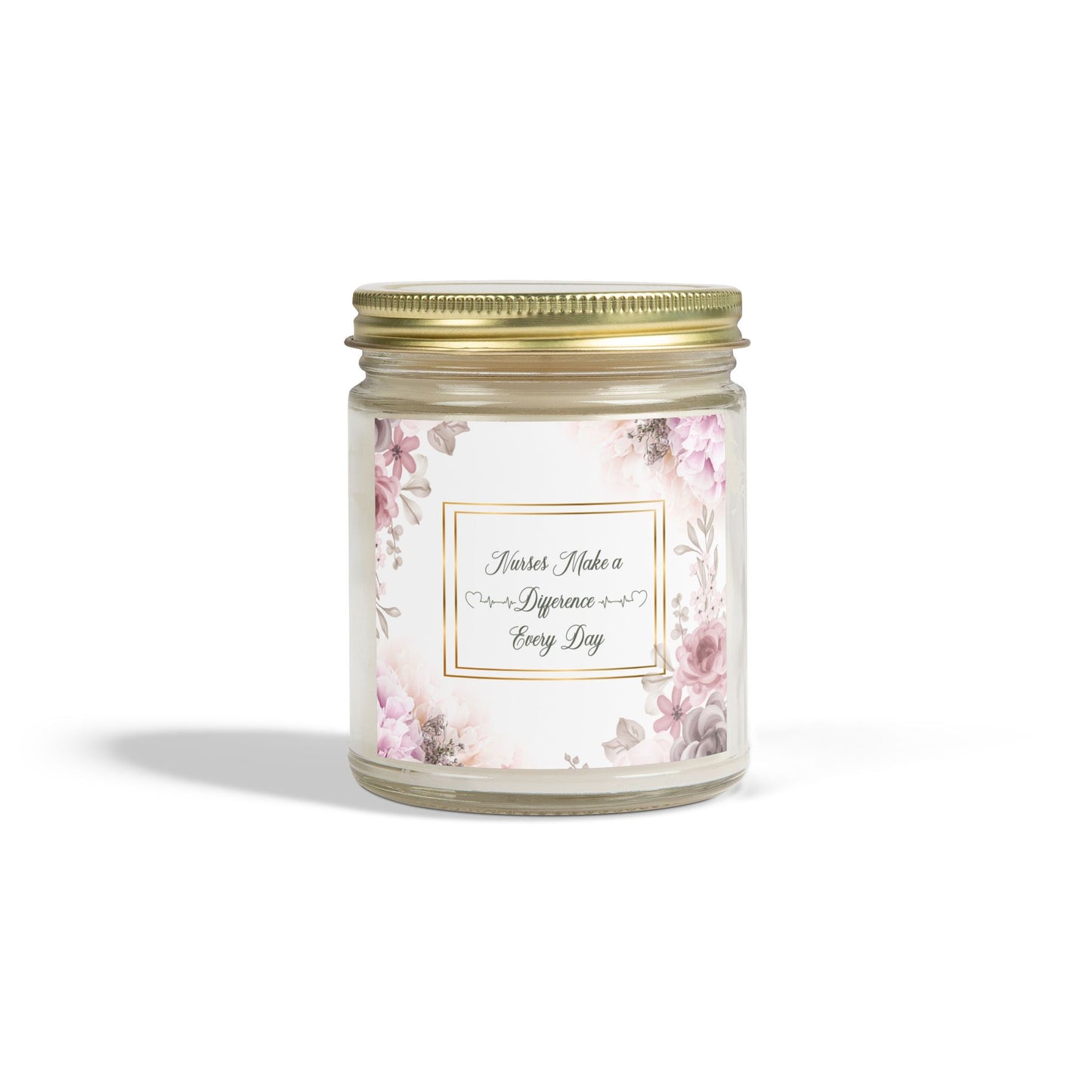 Nurses Make a Difference Scented Coconut Apricot Candles (4oz, 9oz)