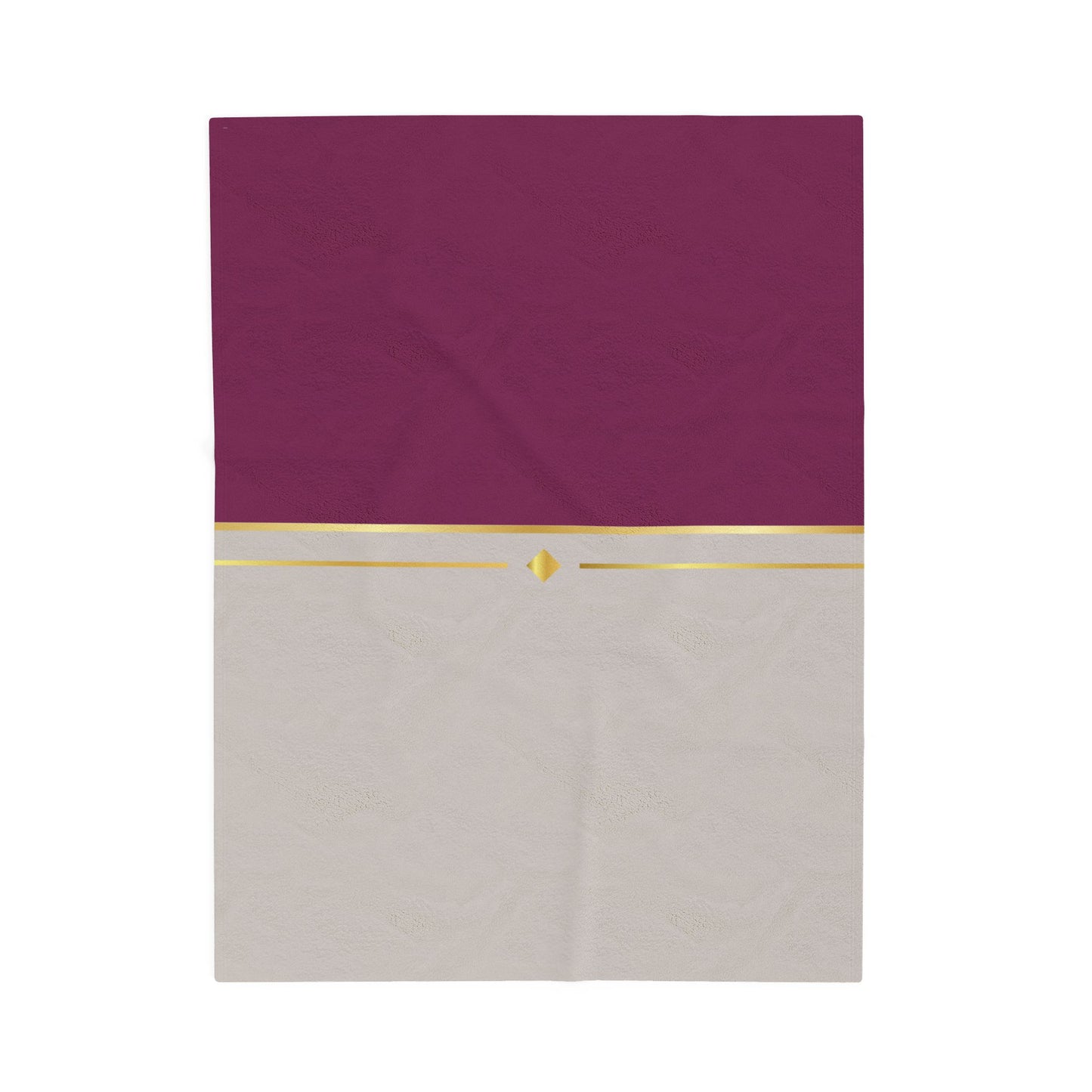 Fuchsia and Taupe Haven Velveteen Plush Blanket