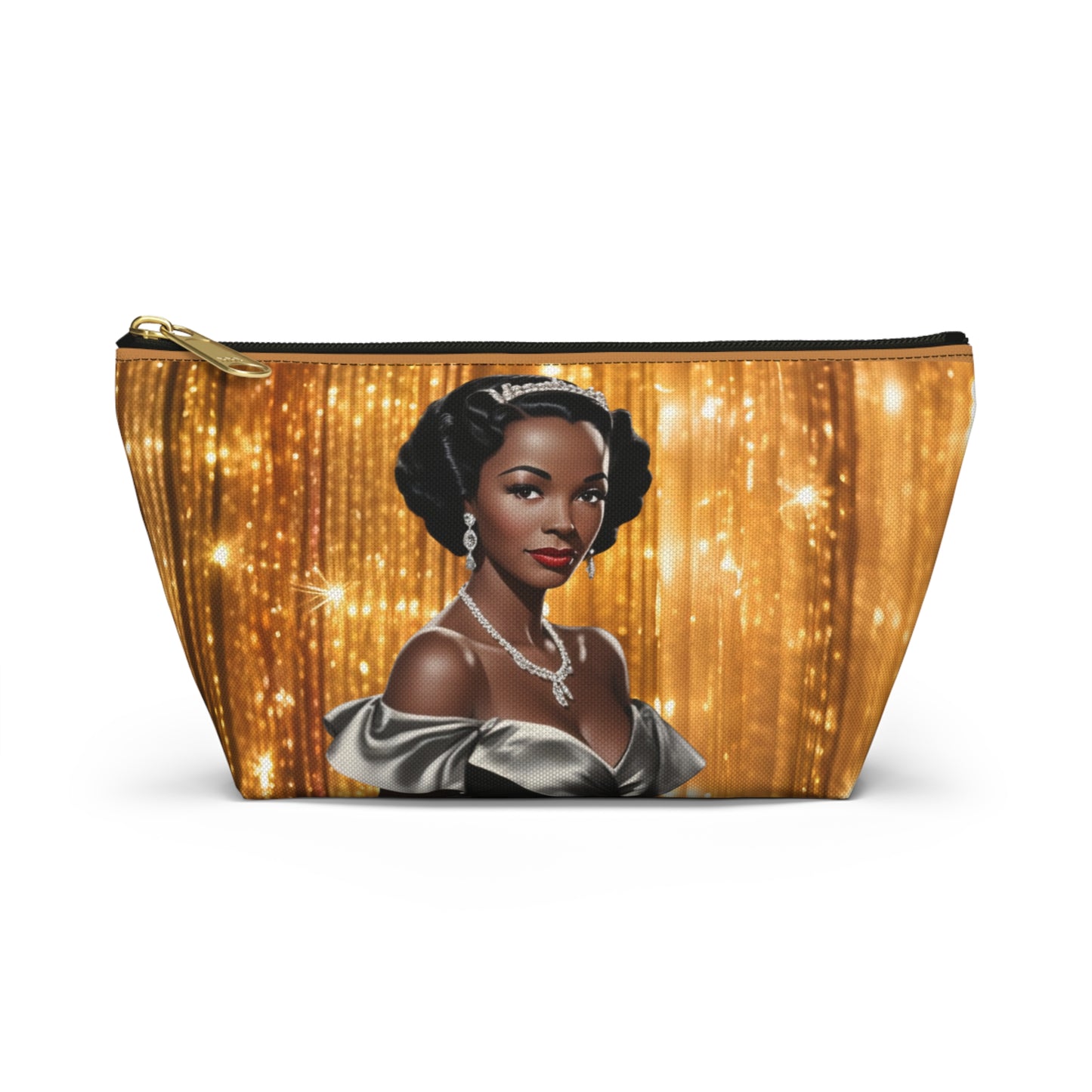 Retro Glam Girl "Vivienne" Accessory Pouch w T-bottom