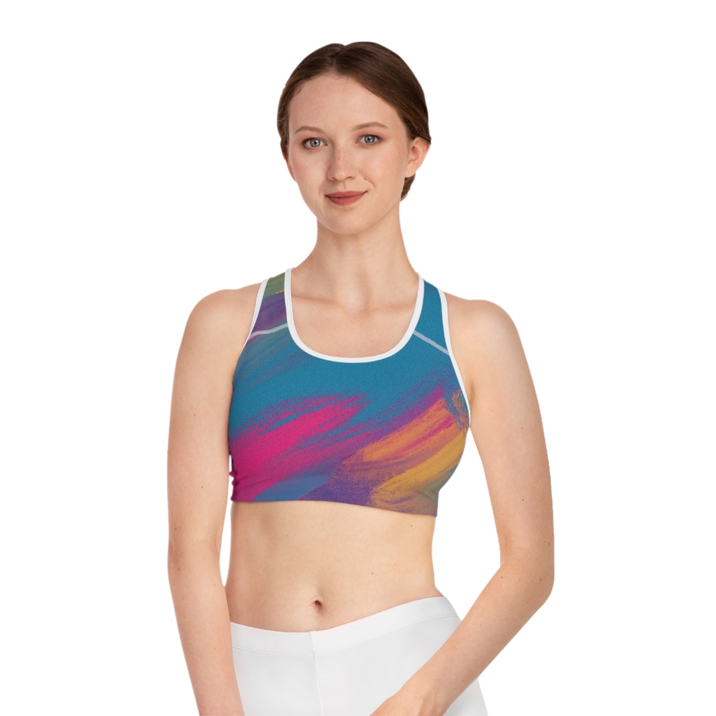 Color Splash Sports Bra (AOP)