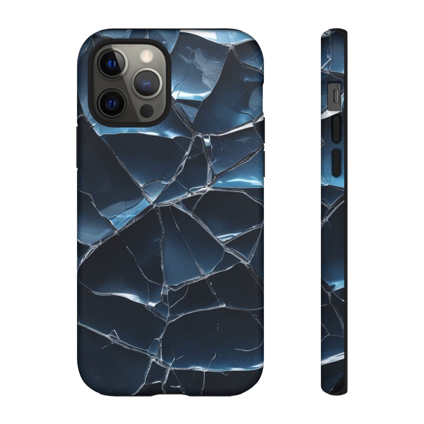 Crack'd (Dark Blue) Tough Cases