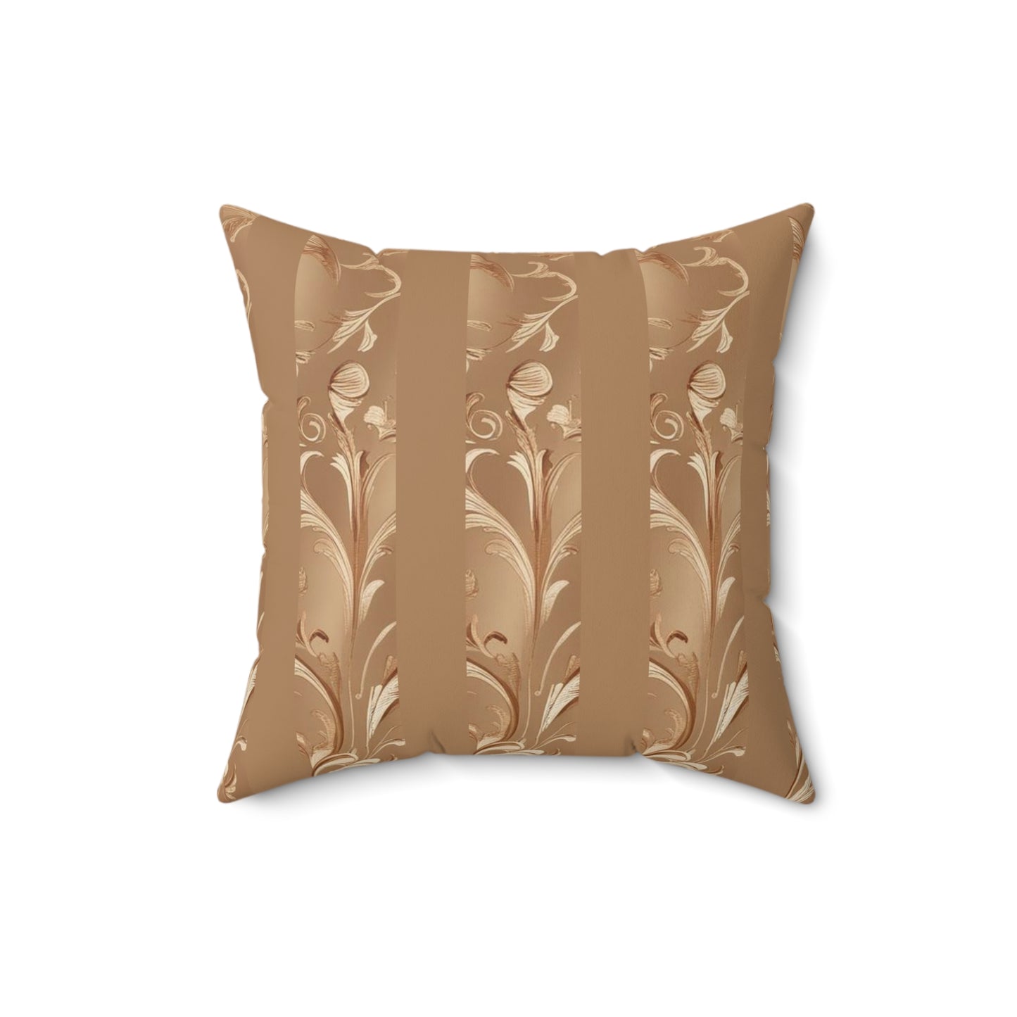 Mocha Bliss Faux Suede Square Pillow