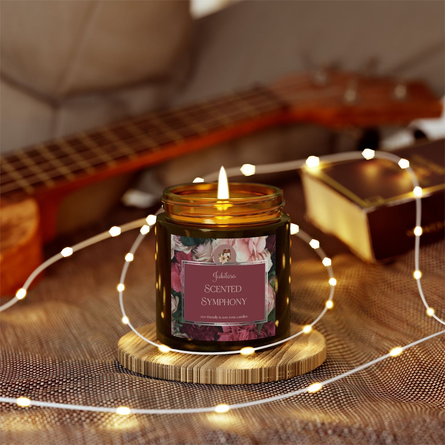 Scented Symphony Coconut Apricot Candle Collection (4oz, 9oz)