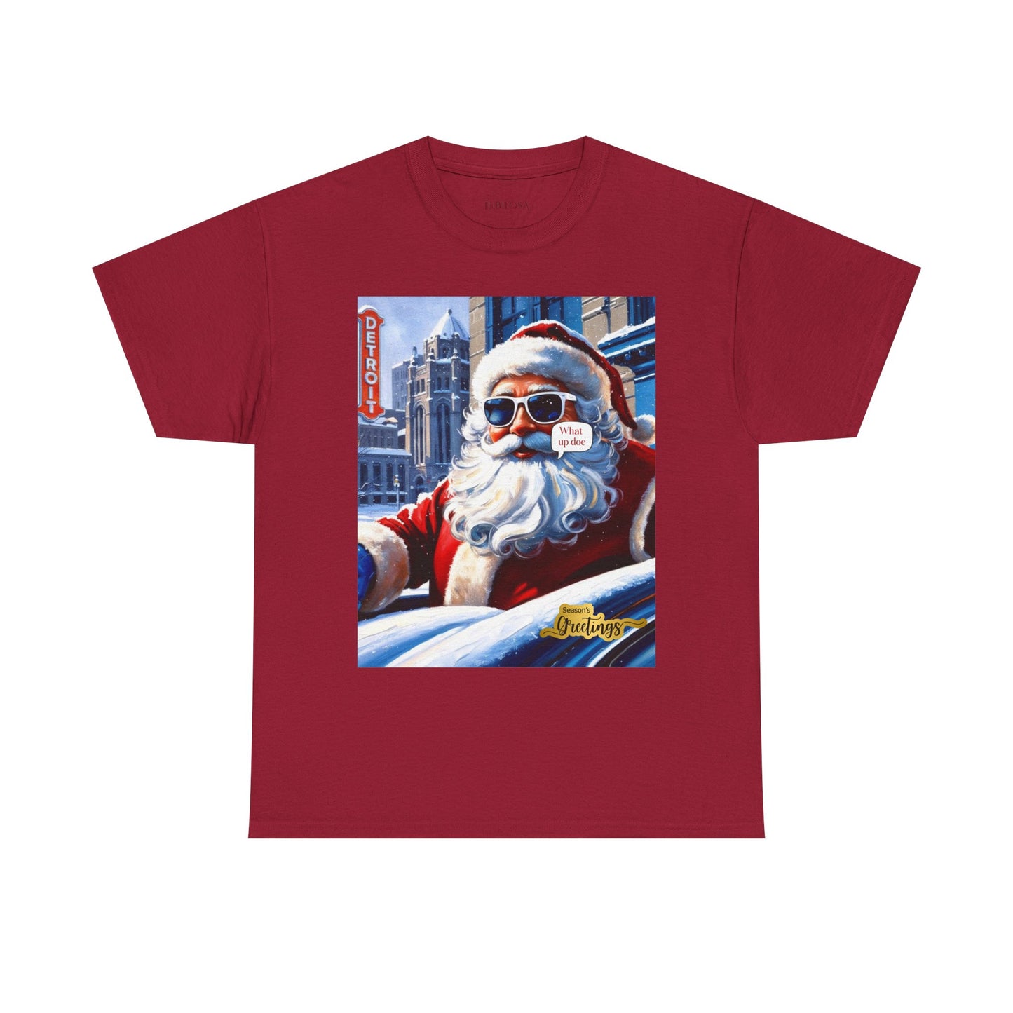 Motor City Santa Unisex Heavy Cotton Tee