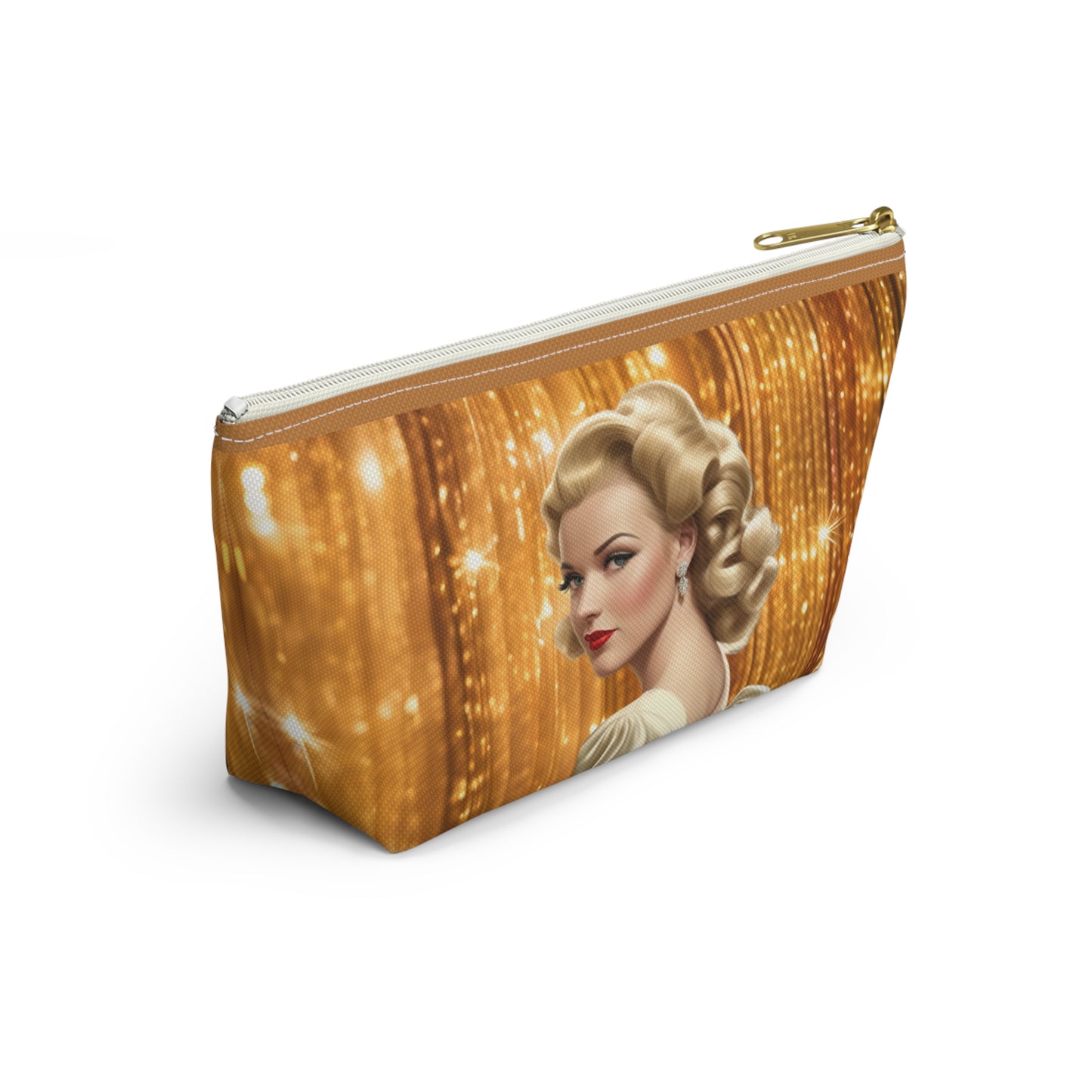 Retro Glam Girl "Meredith" Accessory Pouch w T-bottom
