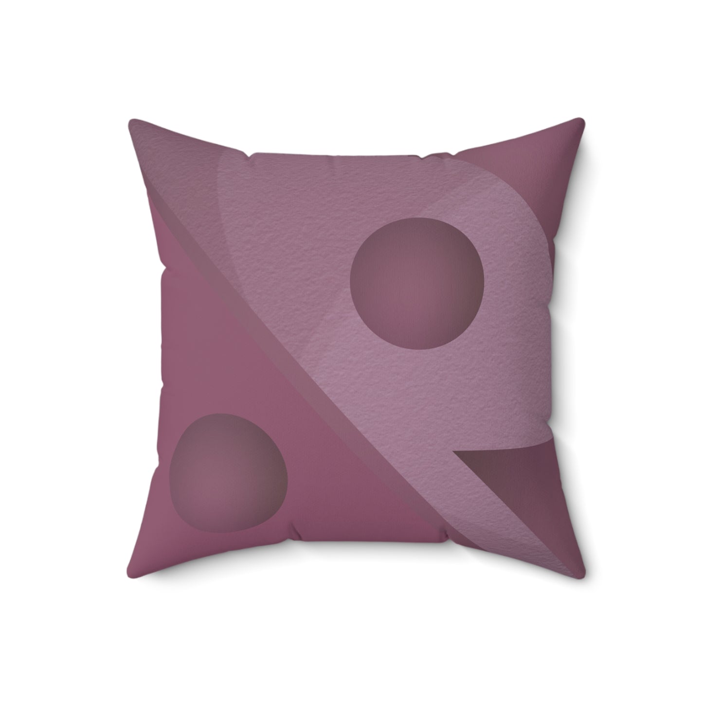 Just Mauve-lous Faux Suede Square Pillow