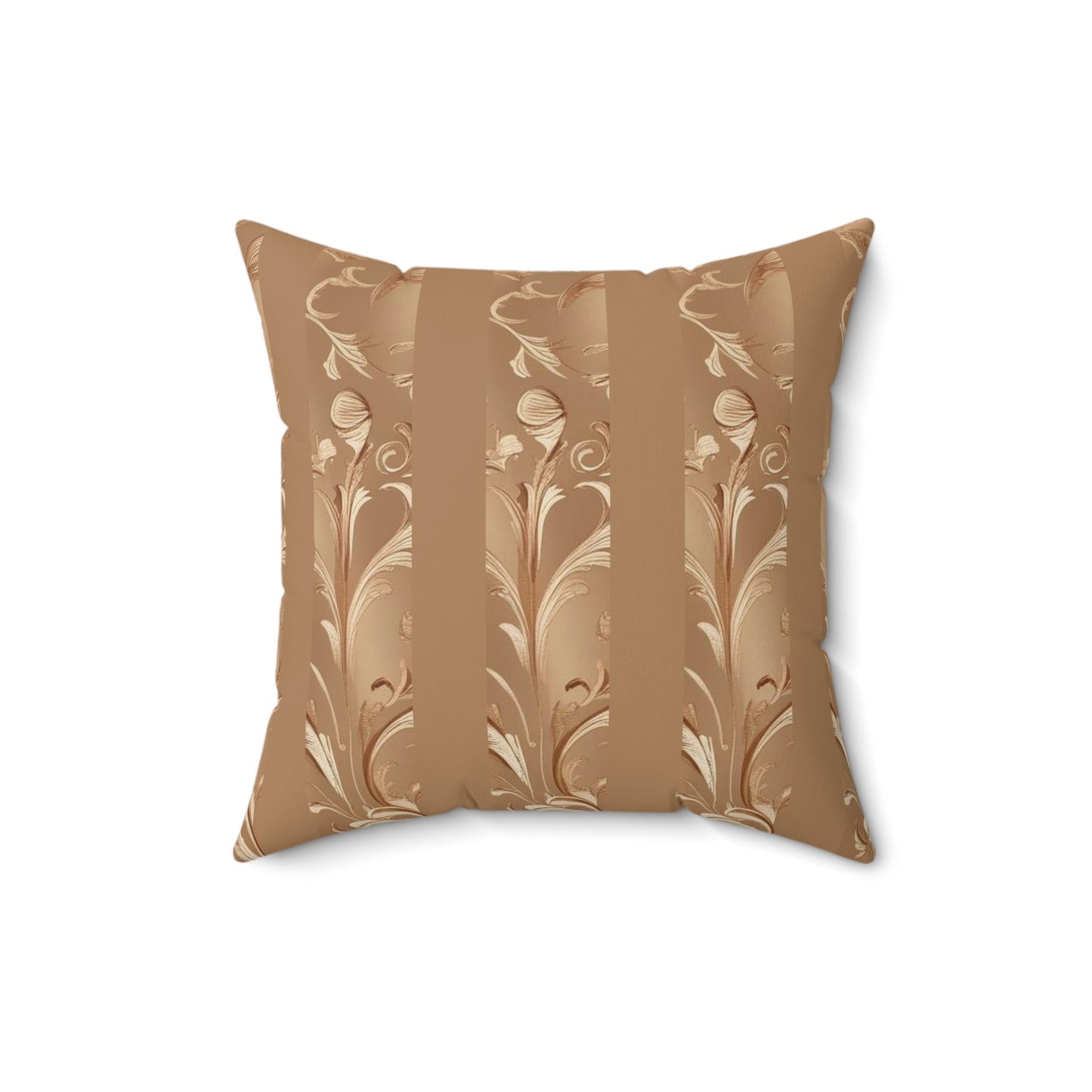 Mocha Bliss Faux Suede Square Pillow