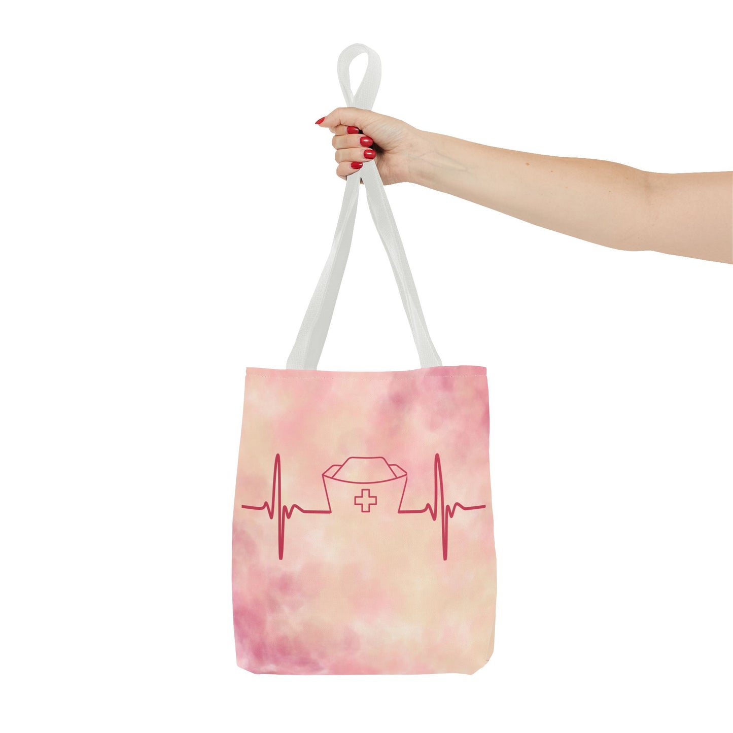 Nurse Heartbeat Tote Bag (AOP)