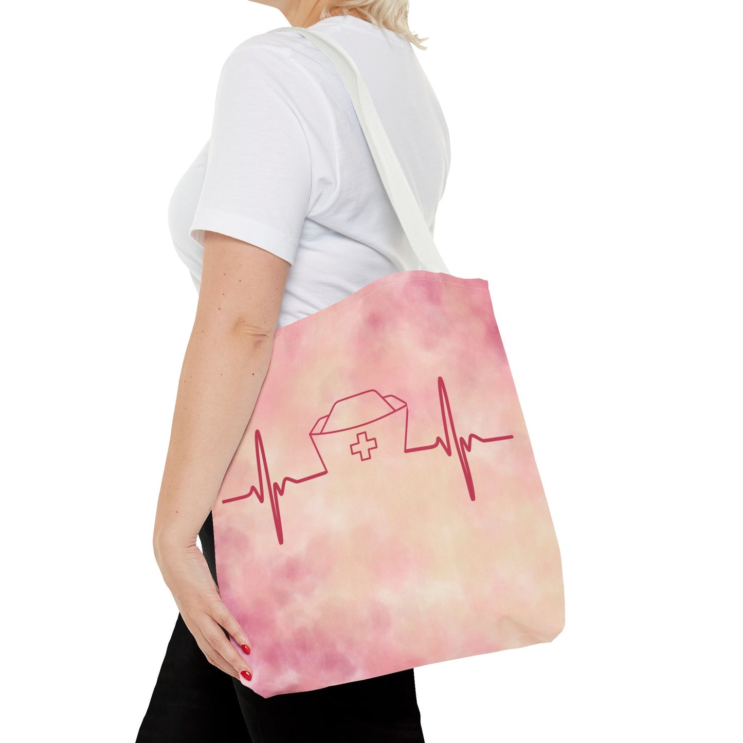 Nurse Heartbeat Tote Bag (AOP)