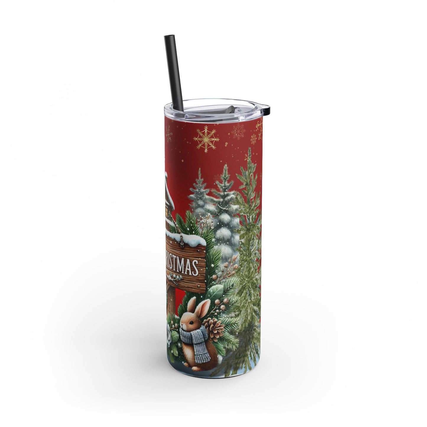 Merry Christmas Maars Maker Skinny Matte Tumbler, 20oz