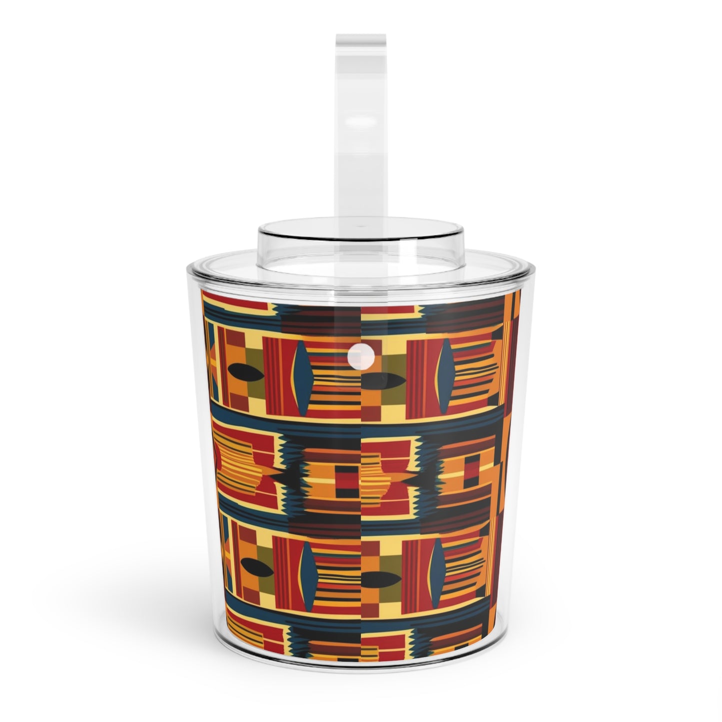 African Canvas 2 Ice Bucket with Tongs