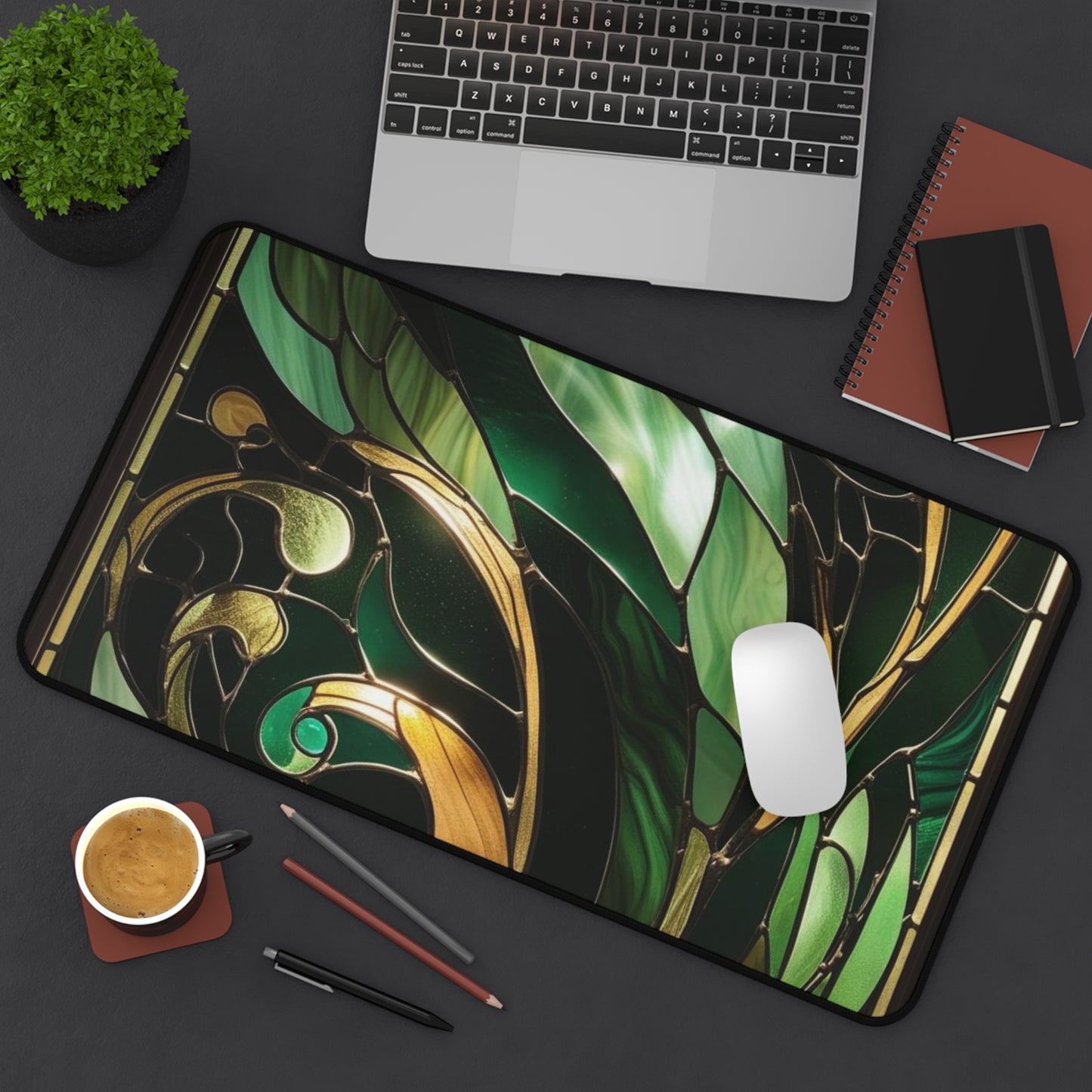 Emerald Reverie Desk Mat