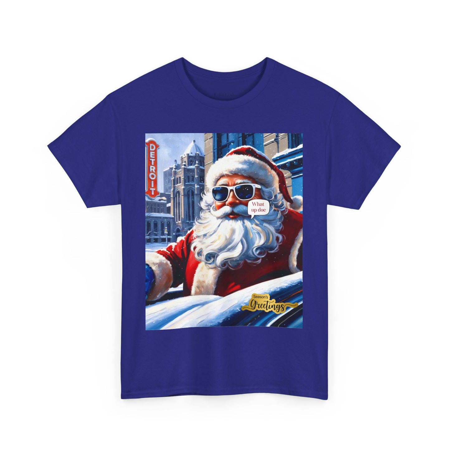 Motor City Santa Unisex Heavy Cotton Tee