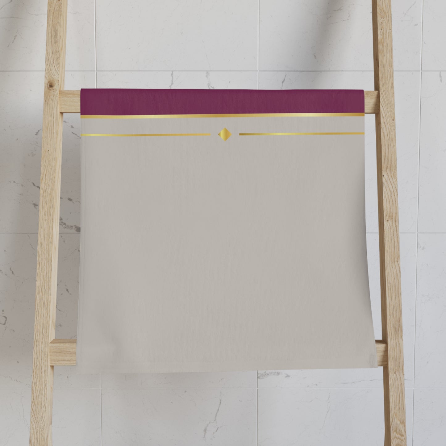 Fuchsia and Taupe Haven Hand Towel