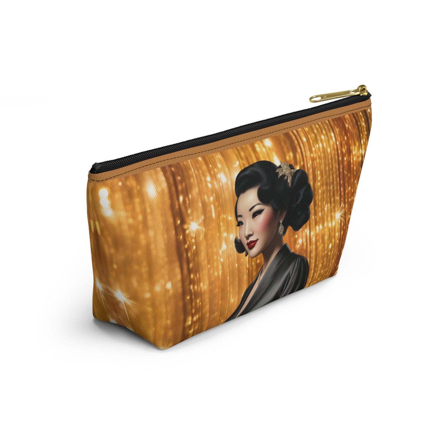 Retro Glam Girl "Keiko" Accessory Pouch w T-bottom