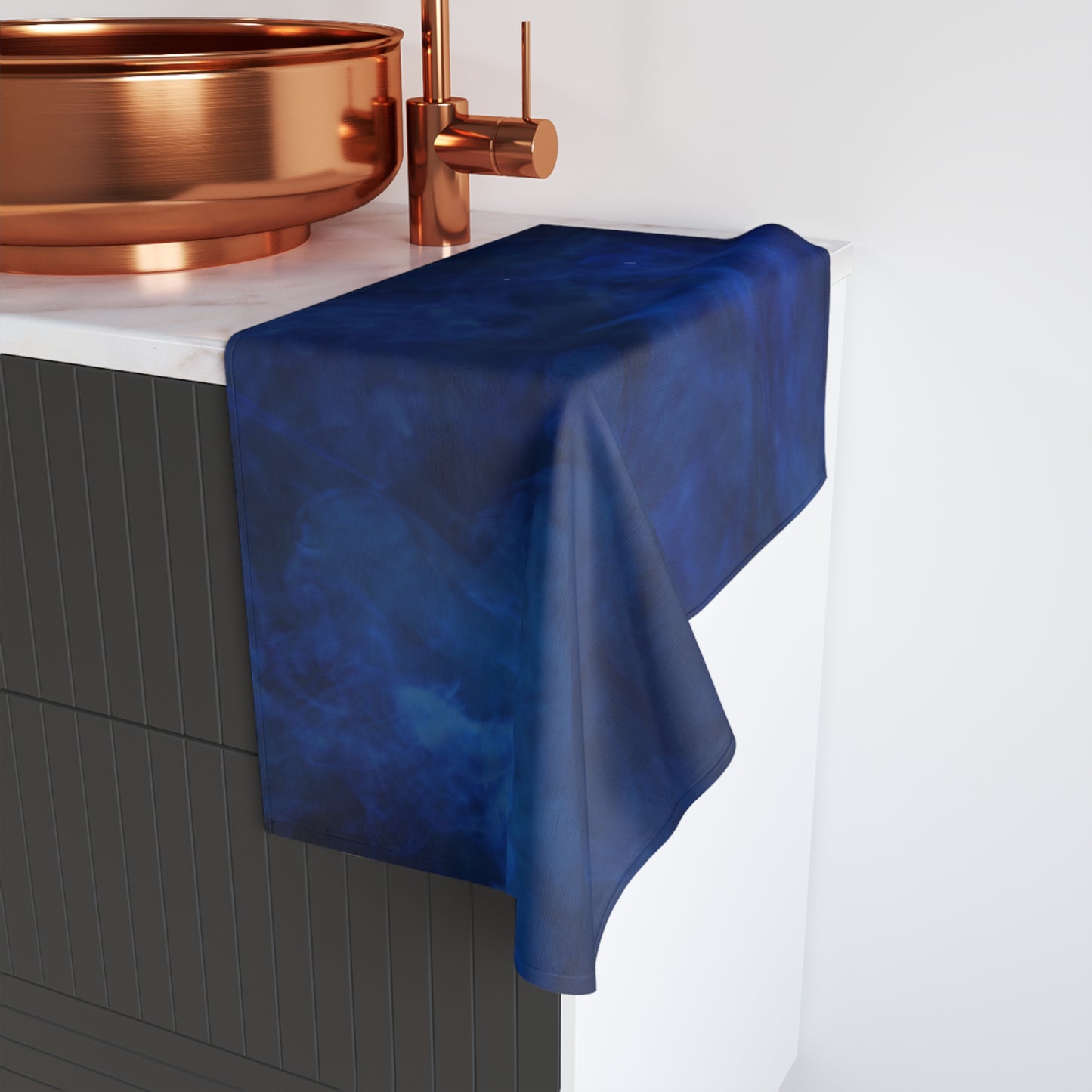 A Kind of Smoky Blue Hand Towel