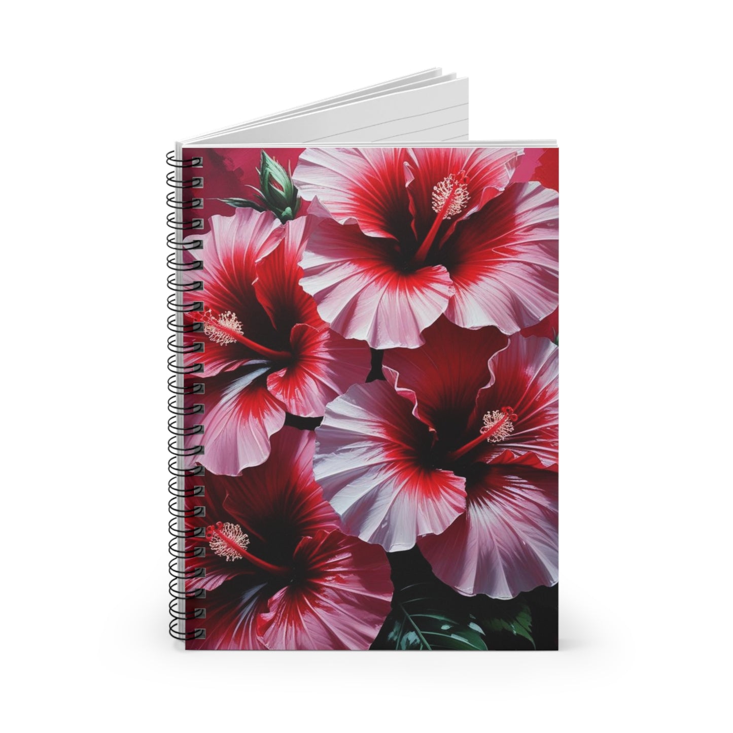 Hibiscus Bloom Spiral Notebook - Ruled Line