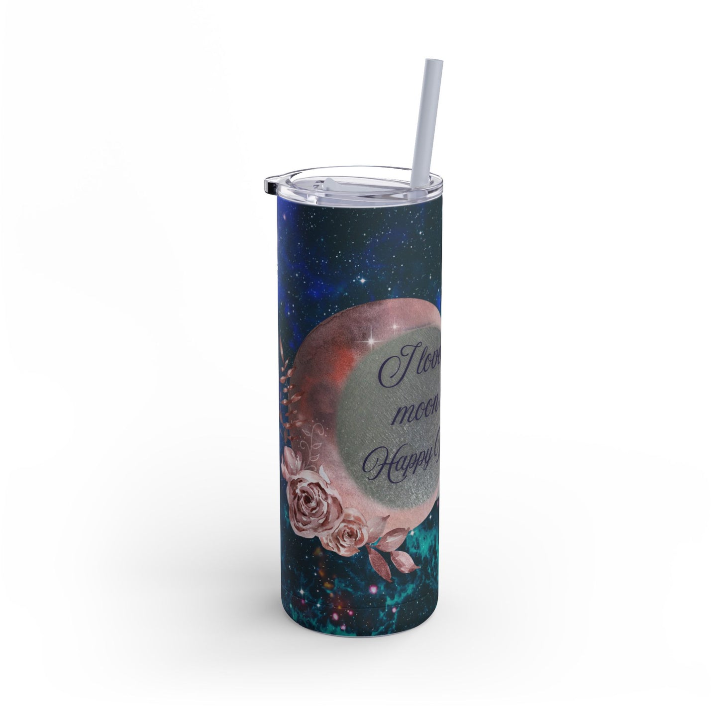 "I Love You to the Moon" Maars Maker Skinny Matte Tumbler, 20oz