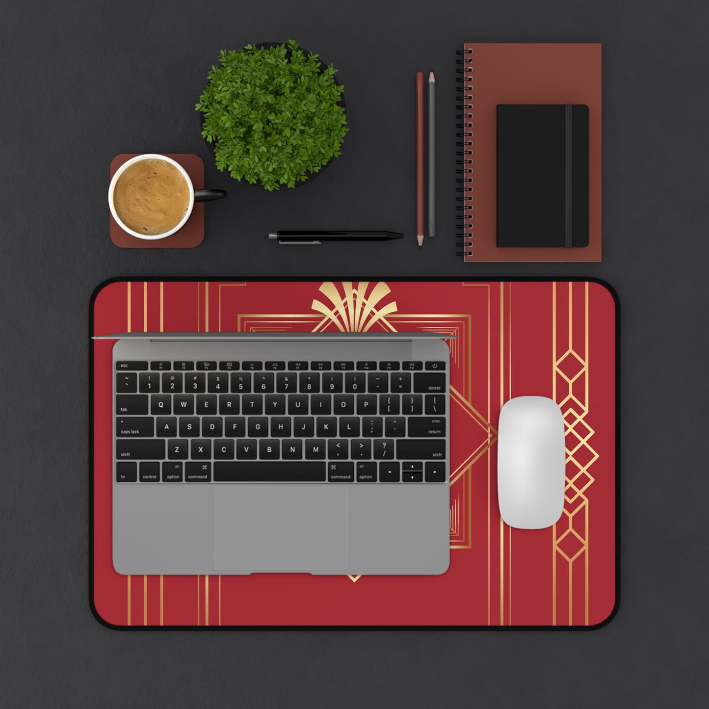 Business 2 (Red) Desk Mat