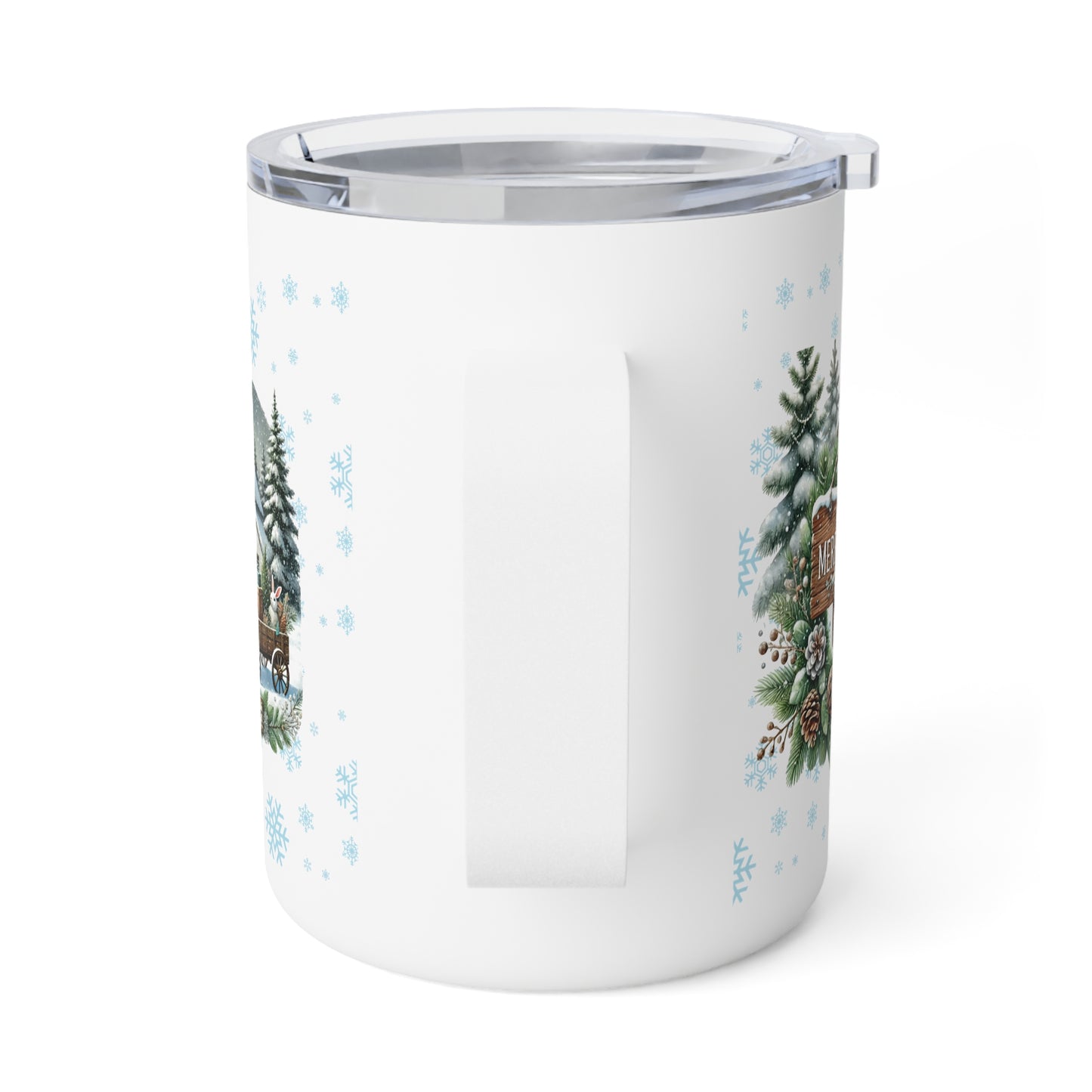 Merry Christmas Insulated Coffee Mug, 10oz