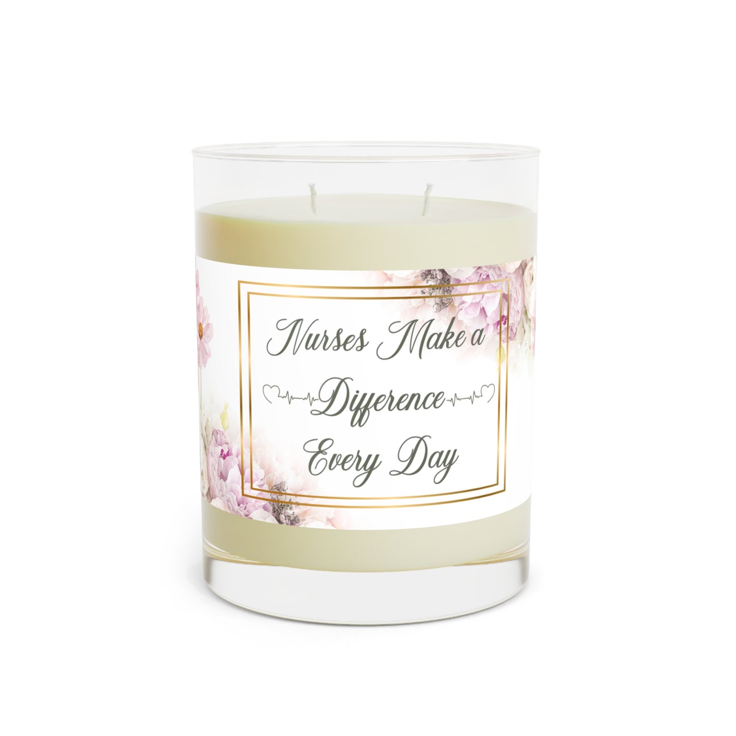 Nurses Make a Difference 2 Scented Candles - Full Glass, 11oz