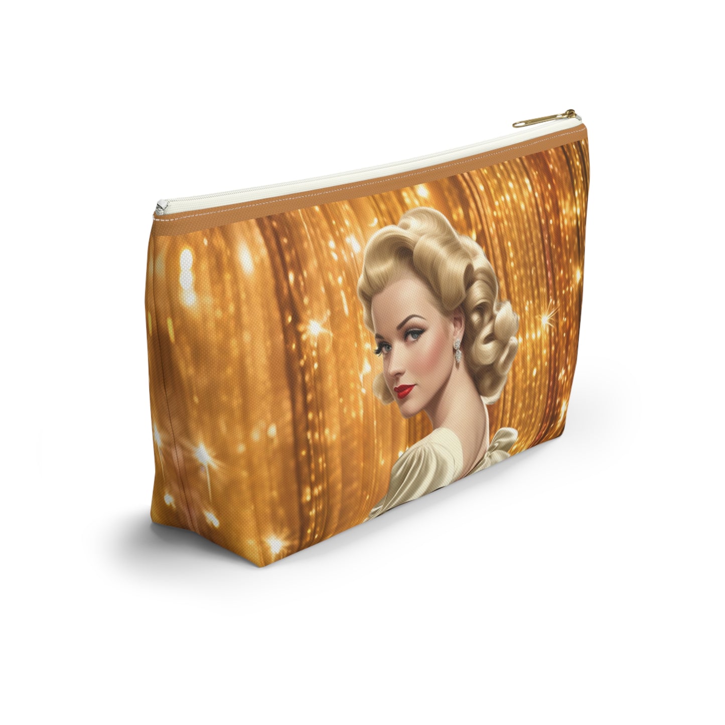 Retro Glam Girl "Meredith" Accessory Pouch w T-bottom