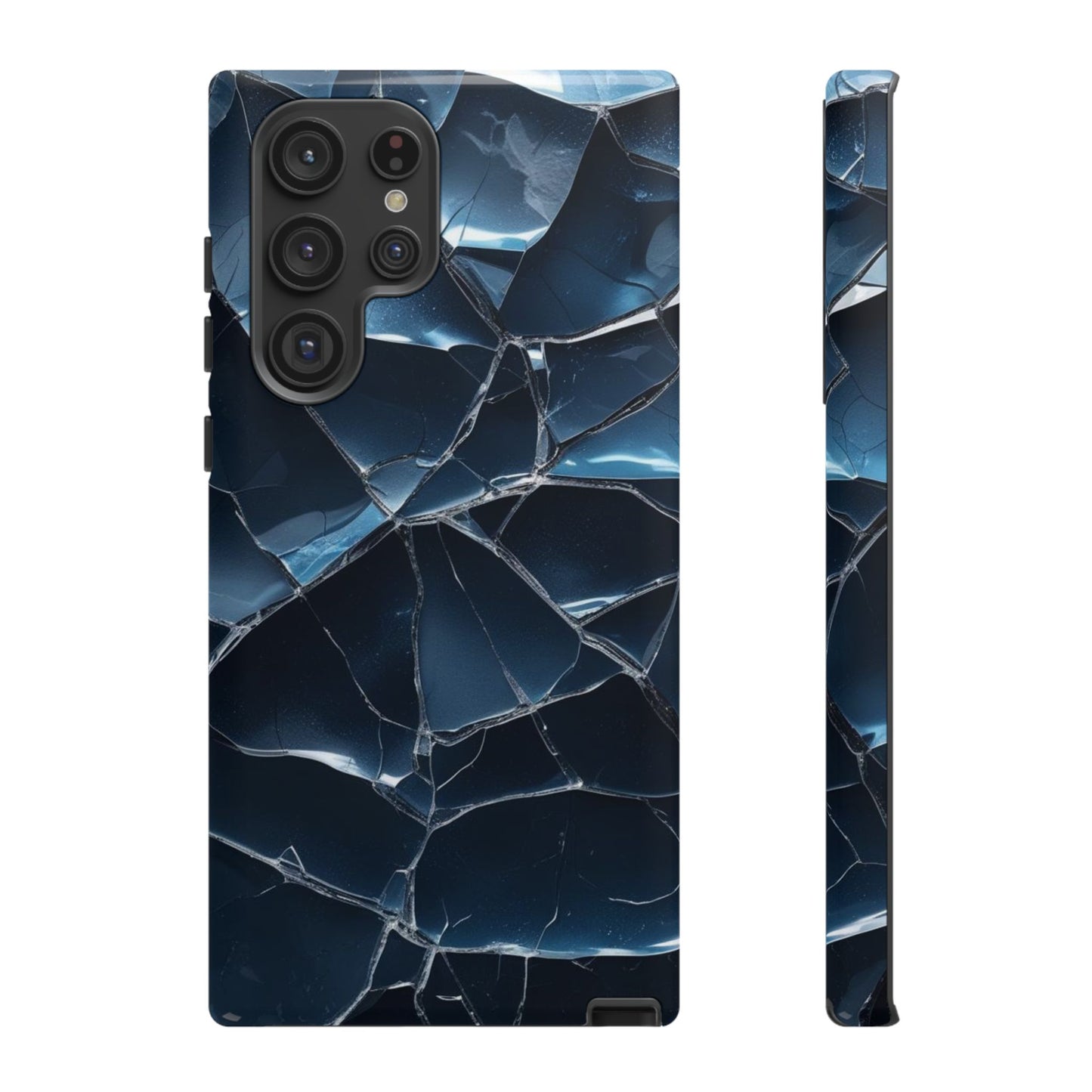 Crack'd (Dark Blue) Tough Cases