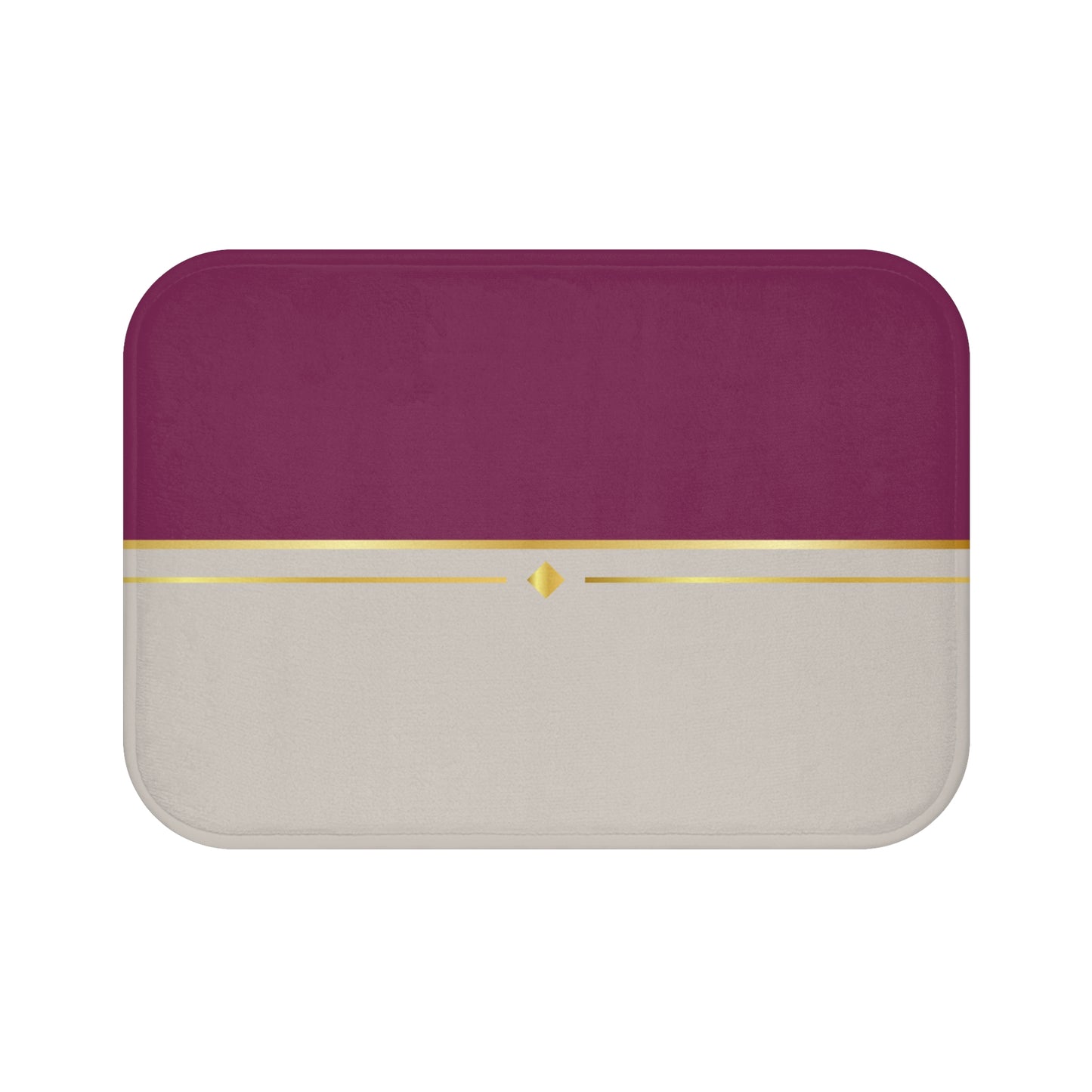 Fuchsia & Taupe Haven Bath Mat