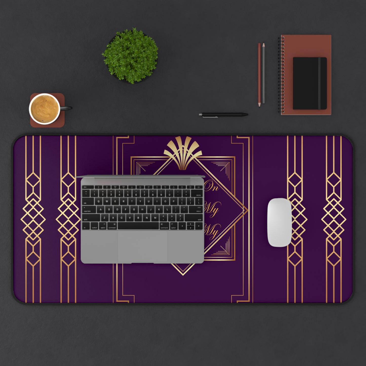Business 2 (Purple) Desk Mat