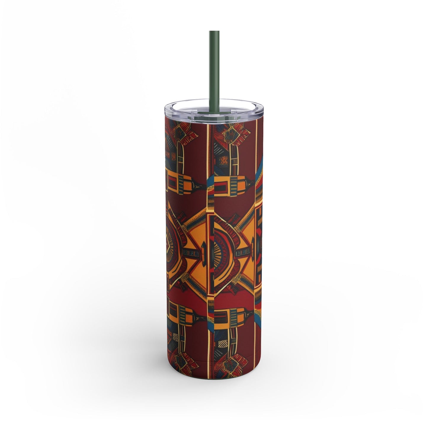 African Canvas 1 Maars Maker Skinny Matte Tumbler, 20oz