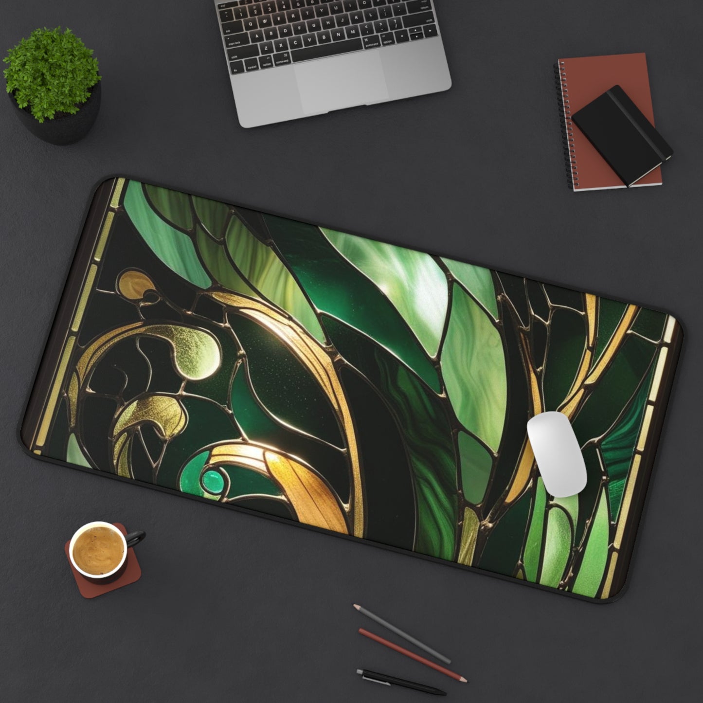 Emerald Reverie Desk Mat