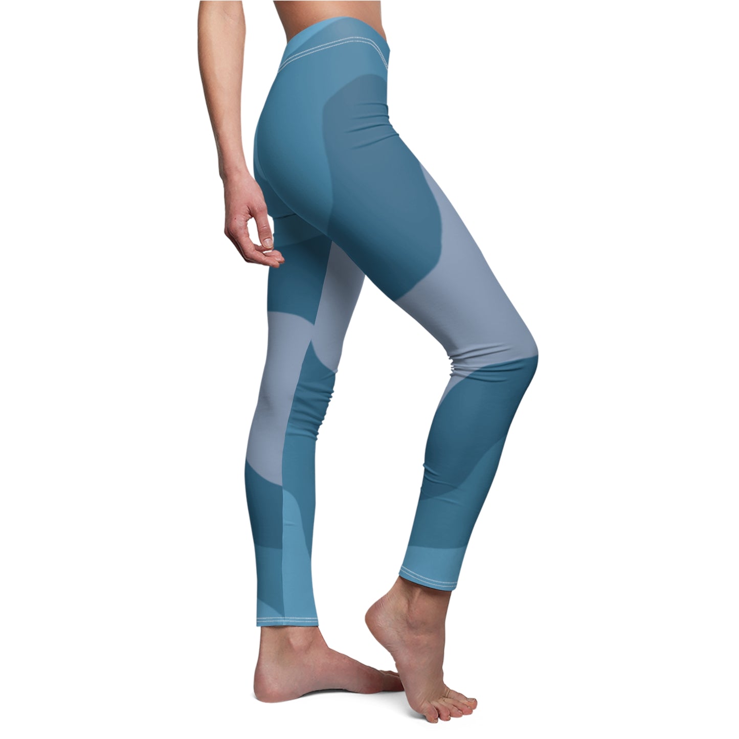 Breaking Blue Women's Cut & Sew Casual Leggings (AOP)