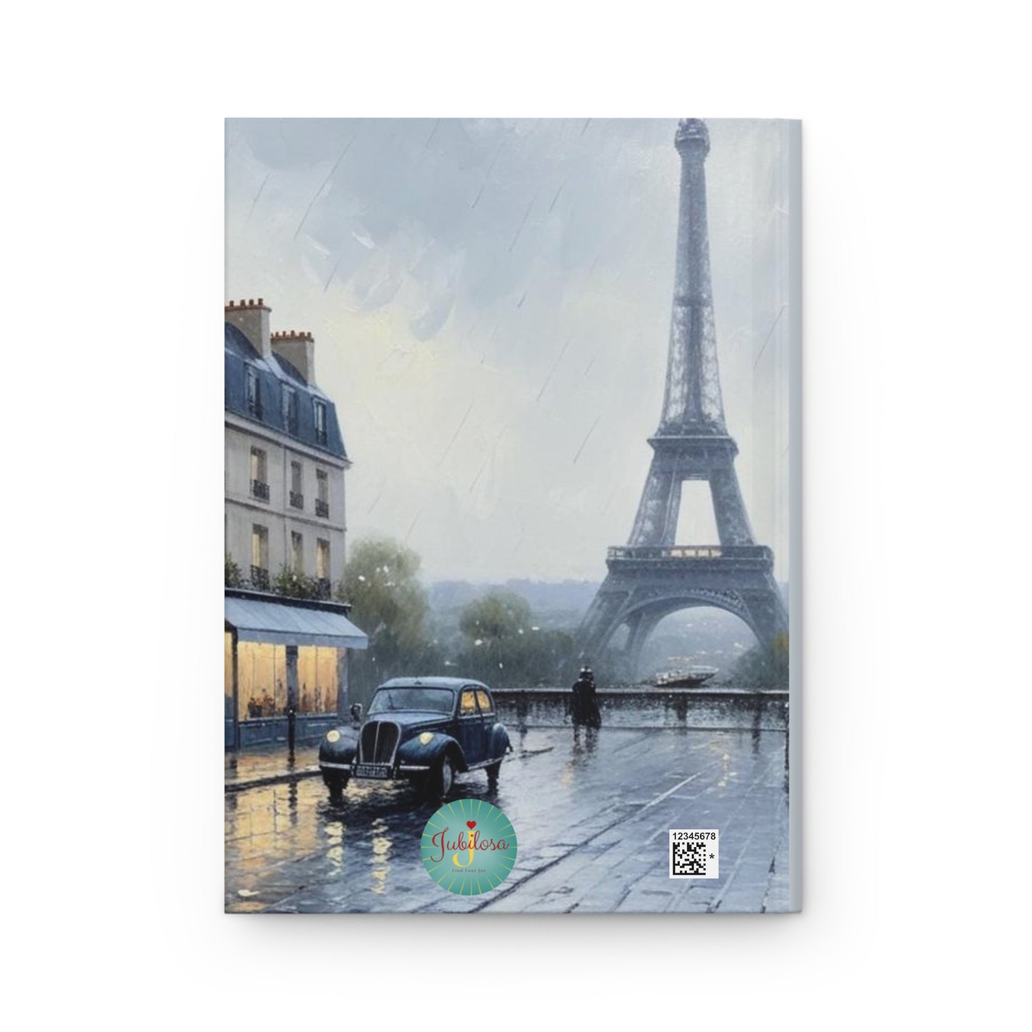 A Rainy Day in Paris Hardcover Journal Matte