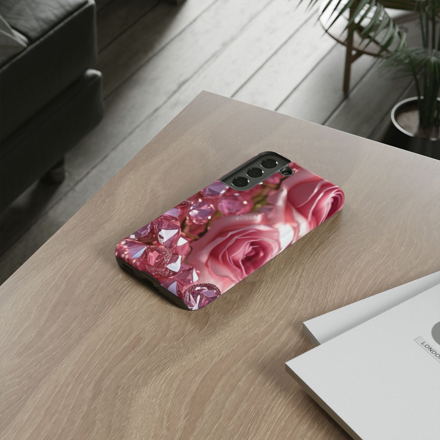 Pink Diamonds & Petals Tough Cases